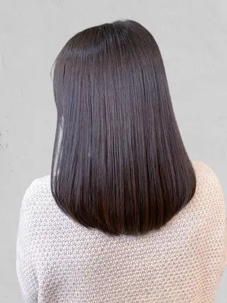 ミディアム カラー ヘアアレンジ 髪質改善カラー🪞 美髪縮毛矯正🪞城のヘアスタイル