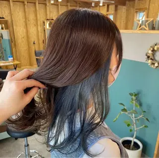 カラー 透けるミルクティー ☕赤味ゼロ★はる吉のヘアスタイル