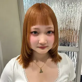 セミロング カラー ハイトーン/ブリーチ 💙みずき💙のヘアスタイル