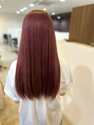 ロング カラー 上田 愛來のヘアスタイル