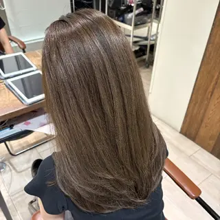 セミロング Nanako。/韓国 ハッシュカットのヘアスタイル