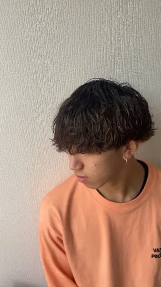 ミディアム 緒方 将聖のヘアスタイル