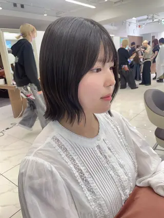 ミディアム カラー 店長福島成美/髪質 改善縮毛矯正/カラーのヘアスタイル