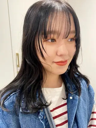 ロング 増井 彩乃のヘアスタイル