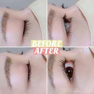 マツエク・マツパ solua Ayamiのマツエク・マツパデザイン