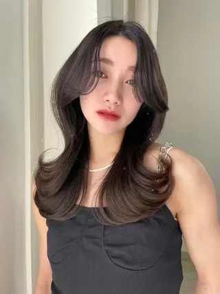 ロング 韓国ヘア🕊村上 ののこ🕊のヘアスタイル