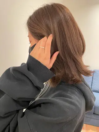 ミディアム カラー レイヤーカット🎀 kanaのヘアスタイル