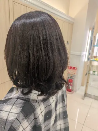 ミディアム パーマ 佐々木 萌のヘアスタイル