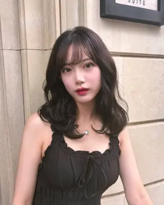 カラー momochan🍑 やわらかいボブ♡のヘアスタイル