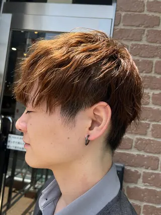 ショート カラー パーマ ヘアアレンジ メンズ キッズ ネイル マツエク・マツパ アイブロウ 久木原 ゆりのヘアスタイル