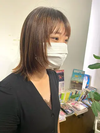 ミディアム 田口 武英のヘアスタイル