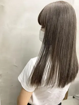ロング カラー パーマ ヘアアレンジ メンズ ハイトーン/レイヤー 🌸さくらのヘアスタイル