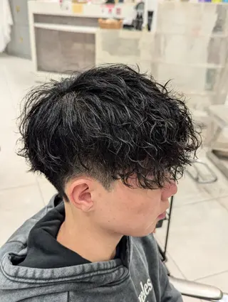 ショート メンズ パーマ 髪質改善 カミムラのヘアスタイル