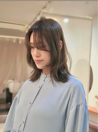 ミディアム はまだ かんたのヘアスタイル