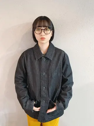 ショート カラー ボブパーマコテ巻き風 パーマNo1深江秀平のヘアスタイル