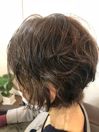 ショート カラー パーマ 🌺✨小川 友佳✨🌺のヘアスタイル