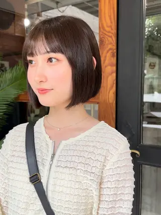 ショート カラー なぎ🌿.∘[ボブ, ニュアンスカラー]のヘアスタイル