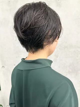 ショート パーマ ボブ/ゆるふわ ボブパーマ/とういのヘアスタイル