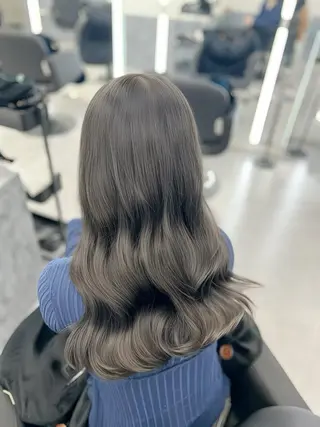 ロング カラー eco/堀江/ 艶カラー/髪質改善のヘアスタイル