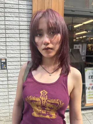 ミディアム ラフパーマ/ボブ/ 似合わせヘア/ショウのヘアスタイル
