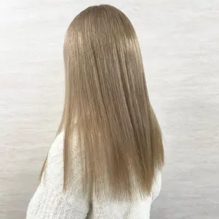 ロング カラー 透明感カラー/艶髪/ ハイトーン/栄/谷崎のヘアスタイル