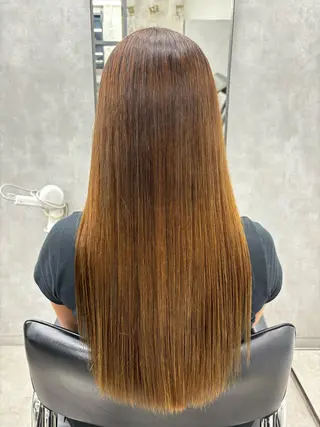 ロング カラー すぐ巻ける縮毛矯正 🍀勝倉　麗のヘアスタイル