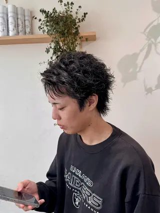 メンズ 𝙎𝙚𝙞𝙧𝙖 ☆カット/パーマのヘアスタイル