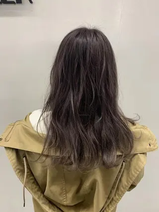 セミロング カラー 東條 克義のヘアスタイル