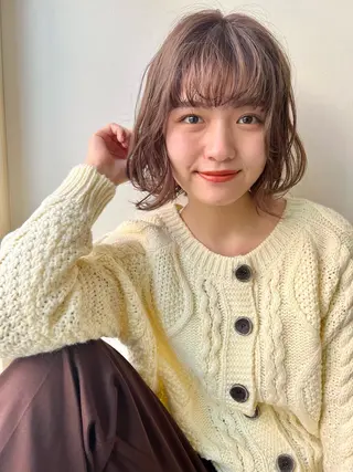 ミディアム カラー 髪質改善サロン Canon bellのヘアスタイル