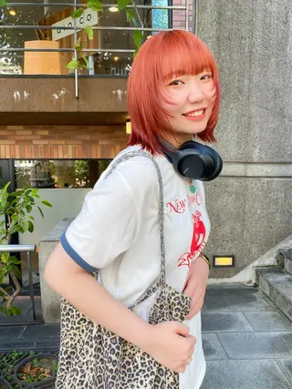 ミディアム カラー レイヤー/パーマ /ウルフ/nabeのヘアスタイル