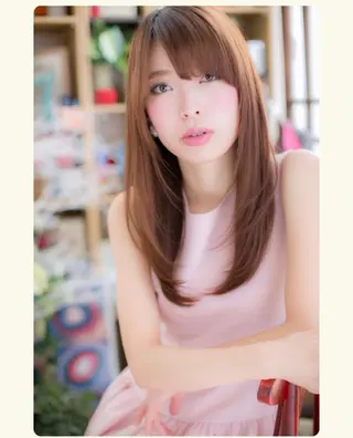 ロング 中舘 安津子のヘアスタイル