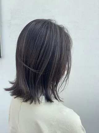 ミディアム カラー ボブ/暖色/デザイン KOYUKI⛄️のヘアスタイル