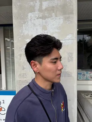 パーマ メンズ 上𦚰 慶のヘアスタイル