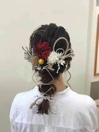 ヘアアレンジ ぱつっとボブ/ 小野あかねのヘアスタイル