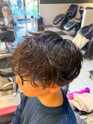 パーマ メンズ レディースモデル募集 無料/田中海斗のヘアスタイル