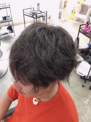ミディアム パーマ 浦山 和之のヘアスタイル