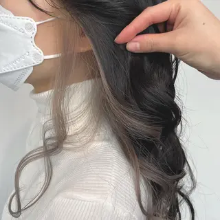 セミロング 🤍💕ブリーチカラ ーAyaka💕🤍のヘアスタイル