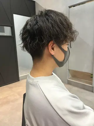 ショート パーマ 🎀♥️推しカラー tomoka💜🍭のヘアスタイル