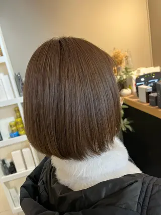 ショート カラー ヘアアレンジ 透明感カラー🤎 ゆりのヘアスタイル