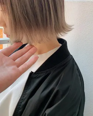 ショート カラー ヘアアレンジ 縮毛矯正 髪質改善寺坂雄飛💐のヘアスタイル