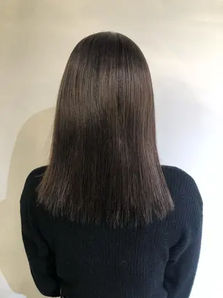 カラー ブリーチカラー🎀 韓国風/寺門美優のヘアスタイル