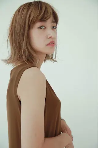 ミディアム カラー パーマ ヘアアレンジ メンズ キッズ ネイル マツエク・マツパ EnBlesS西宮 マンツーマン神道有基のヘアスタイル