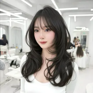 ロング カラー 韓国ヘア🇰🇷× 髪質改善🫧テルのヘアスタイル