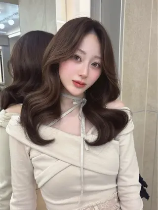 セミロング カラー kaho /レイヤーカットのヘアスタイル