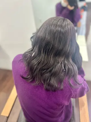 ミディアム カラー ヘアアレンジ 🤍 minaのヘアスタイル