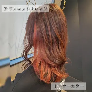 セミロング カラー ブリーチカラー/ 美髪矯正/佐伯 駿のヘアスタイル