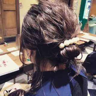 ミディアム ヘアアレンジ kuro クロのヘアスタイル