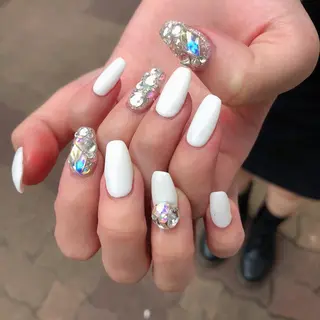 ロング カラー ヘアアレンジ キッズ ネイル マツエク・マツパ 福田 加奈のネイルデザイン