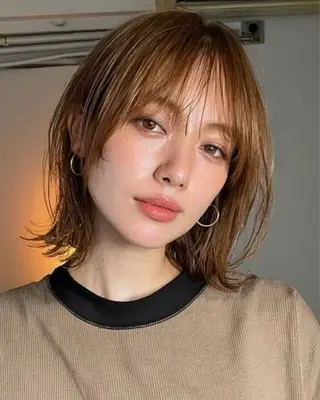 カラー 伶風/ ボブのヘアスタイル