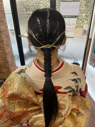 ロング 横路 めぐみのヘアスタイル